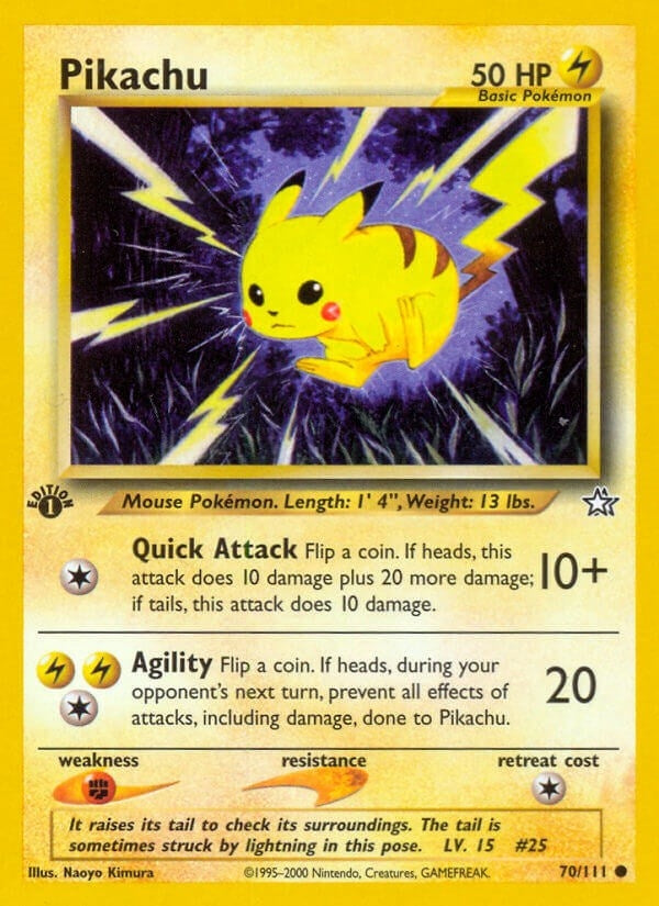 Image for Pikachu (070/111) (N1) - Pokemon