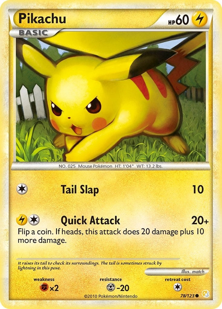 Image for Pikachu (78/123) (HS) - Pokemon