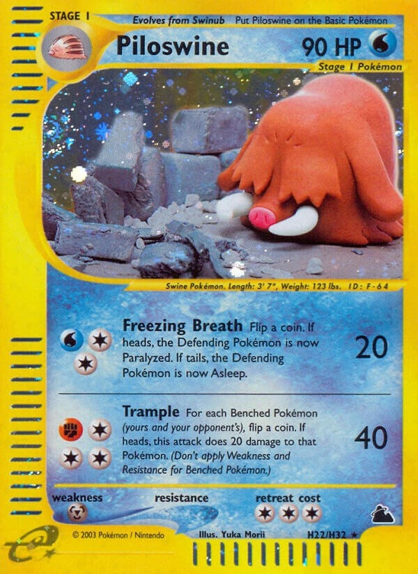 Image for Piloswine (H22) (H22/H32) (SK) - Pokemon