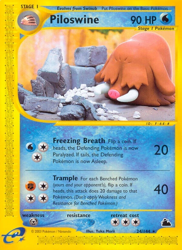 Image for Piloswine (24) (024/144) (SK) - Pokemon
