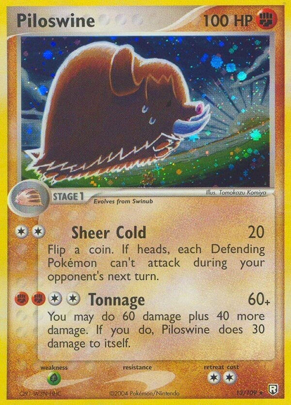 Image for Piloswine (13/109) (RR) - Pokemon
