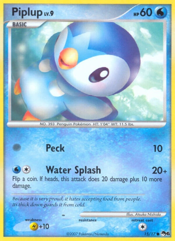 Image for Piplup (015/017) (POP) - Pokemon