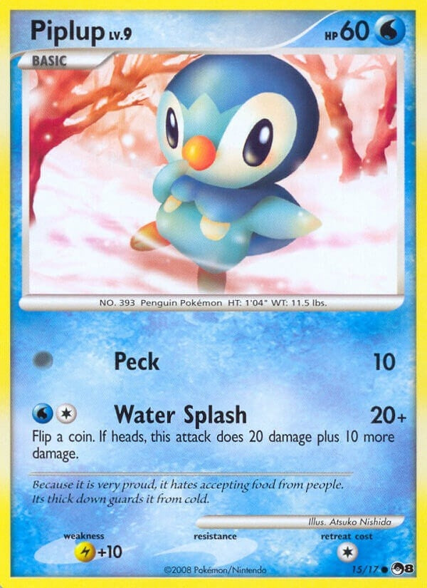 Image for Piplup (015/017) (POP) - Pokemon