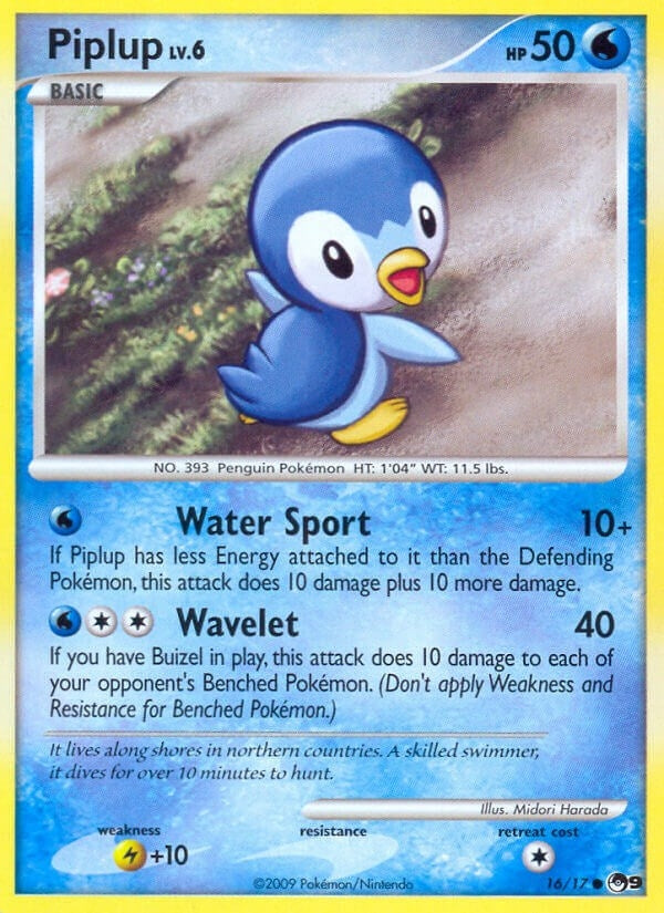 Image for Piplup (016/017) (POP) - Pokemon