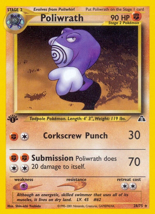 Image for Poliwrath (28) (28/75) (N2) - Pokemon