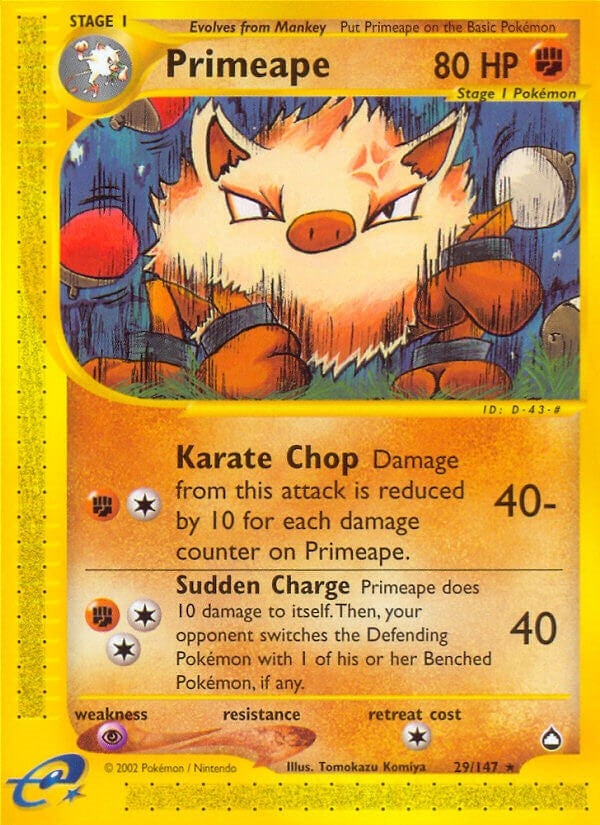 Image for Primeape (029/147) (AQ) - Pokemon