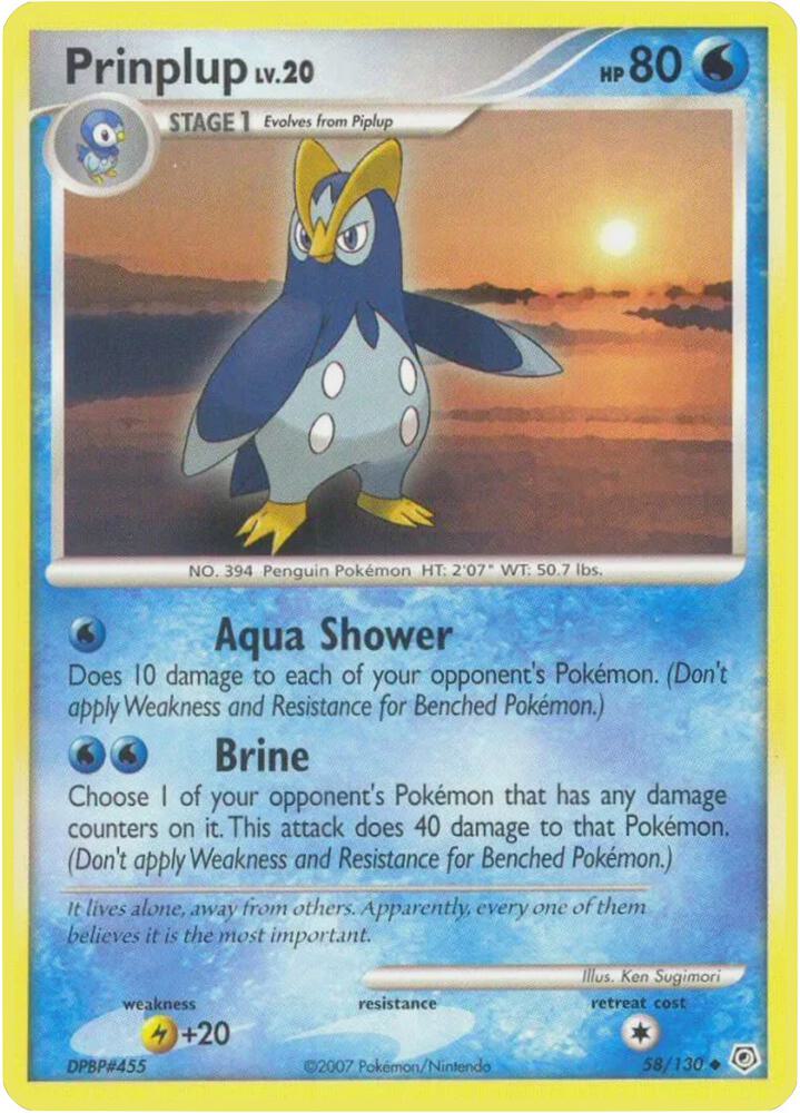 Image for Prinplup (58/130) (DP) - Pokemon