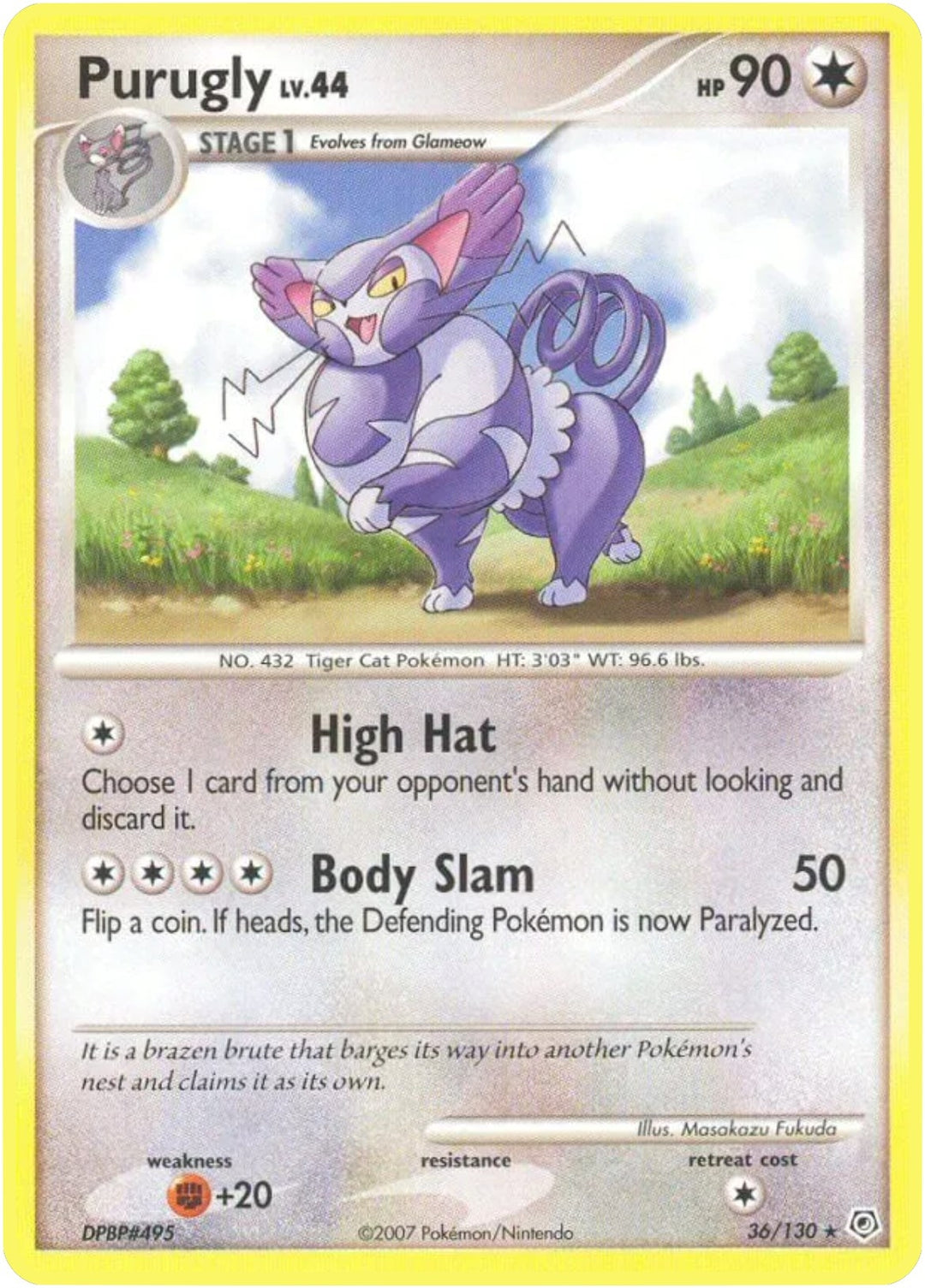 Image for Purugly (36/130) (DP) - Pokemon