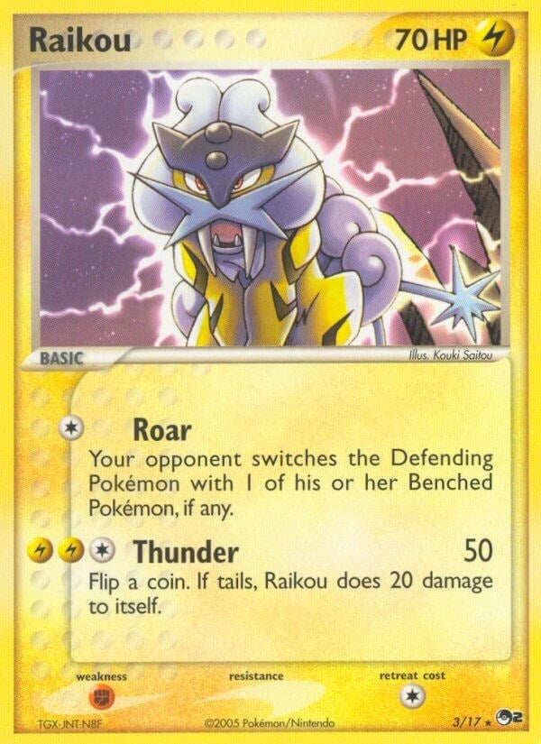 Image for Raikou (003/017) (POP) - Pokemon