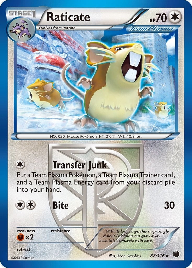 Image for Raticate (Team Plasma) (88/116) (PLF) - Pokemon