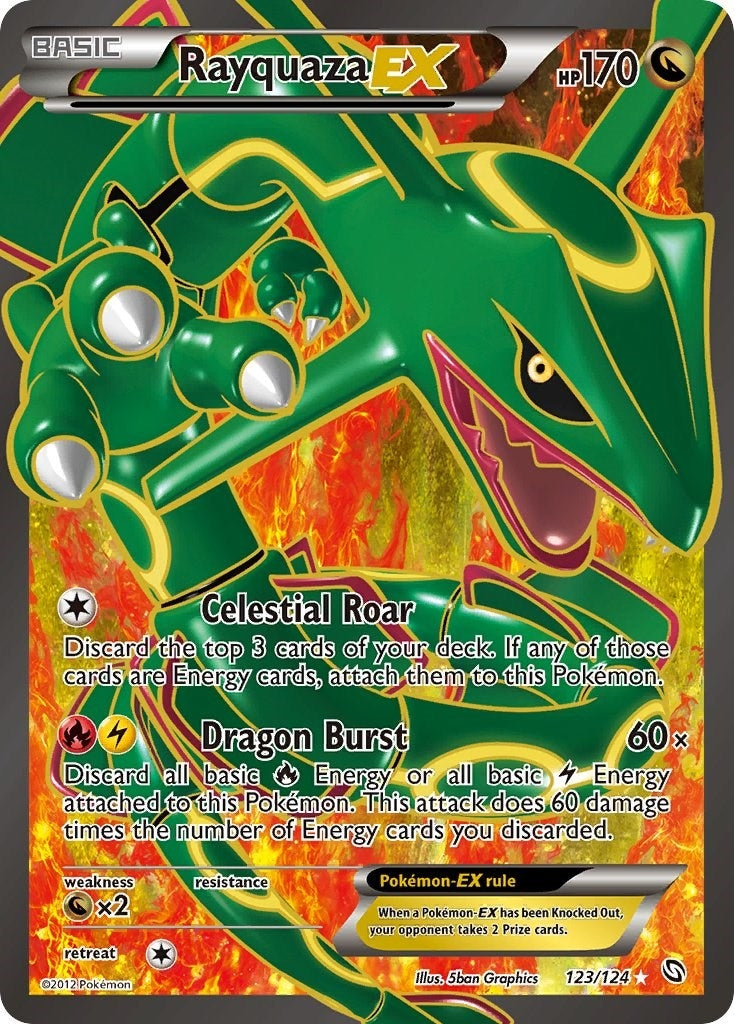 Image for Rayquaza EX (123 Full Art) (123/124) (DRX) - Pokemon