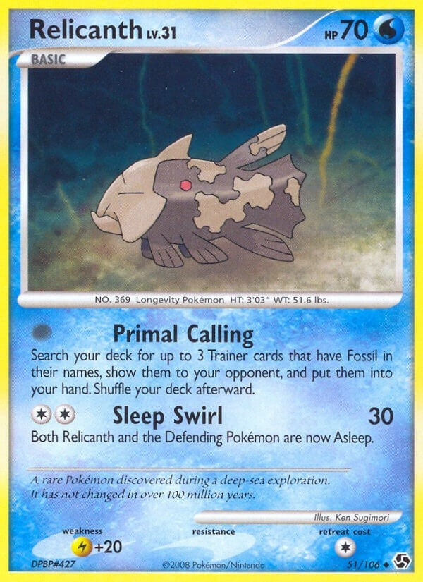 Image for Relicanth (51/106) (GE) - Pokemon