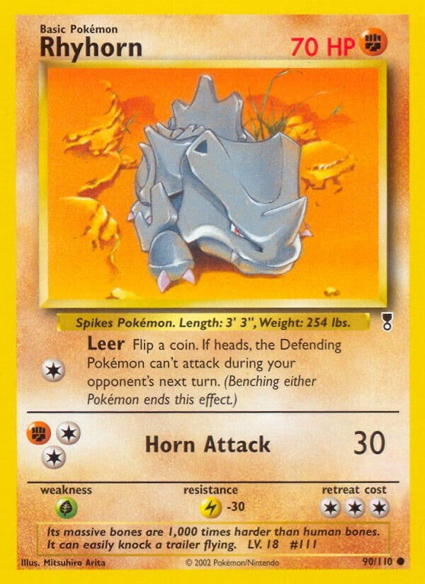 Image for Rhyhorn (090/110) (LC) - Pokemon