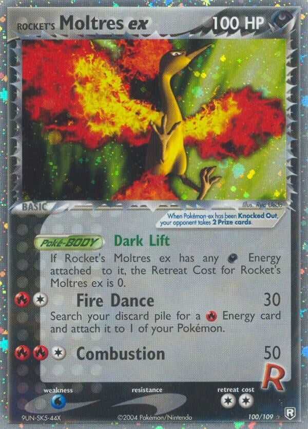 Image for Rocket's Moltres ex (100/109) (RR) - Pokemon