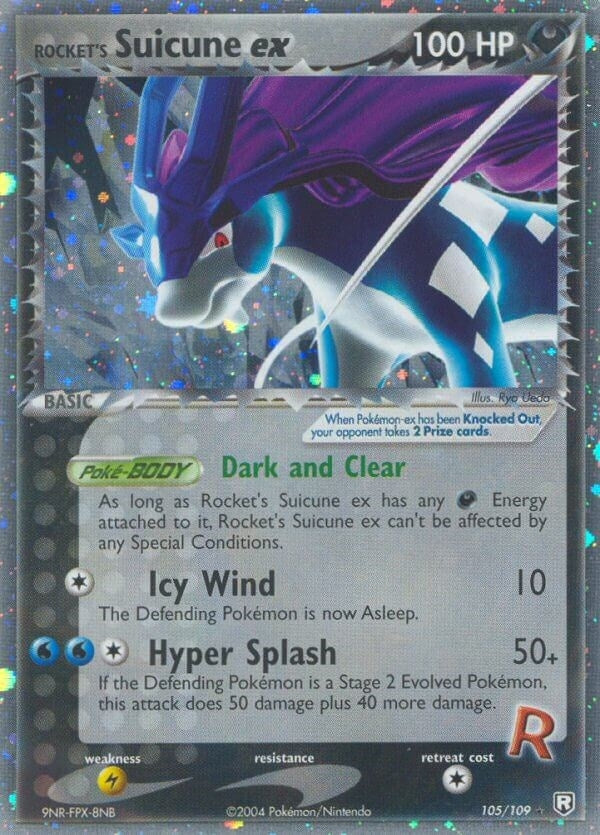 Image for Rocket's Suicune ex (105/109) (RR) - Pokemon
