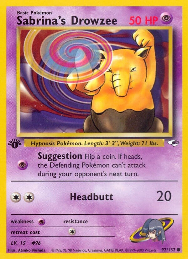 Image for Sabrina's Drowzee (092/132) (G1) - Pokemon