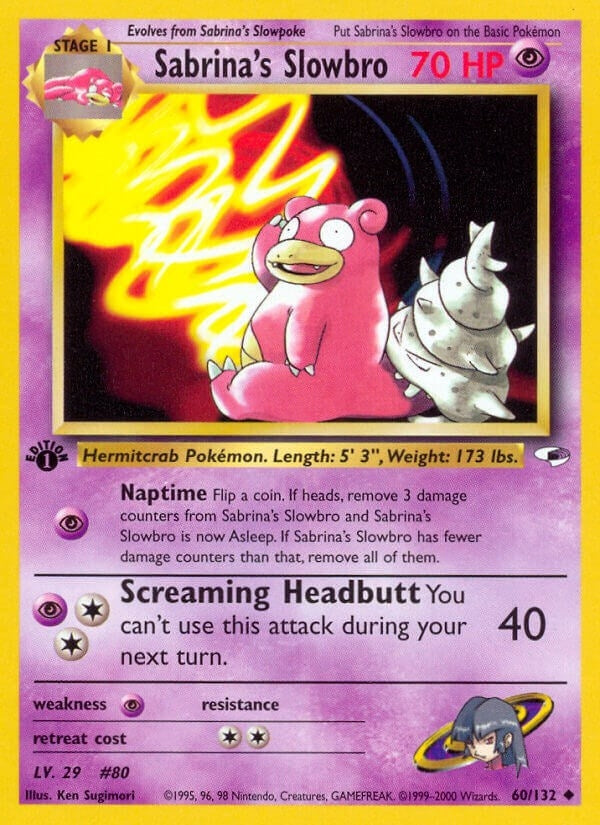 Image for Sabrina's Slowbro (060/132) (G1) - Pokemon