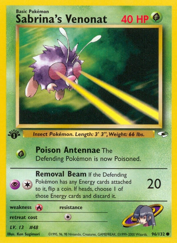 Image for Sabrina's Venonat (096/132) (G1) - Pokemon