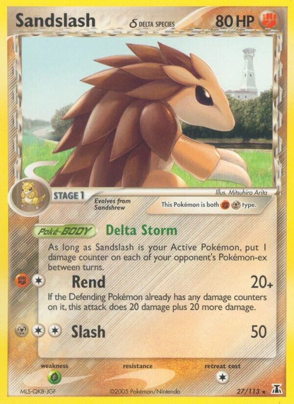 Image for Sandslash (Delta Species) (27/113) (DS) - Pokemon