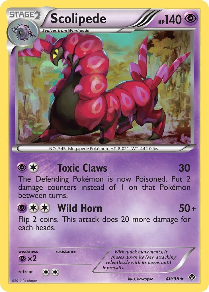 Image for Scolipede (40/98) (EPO) - Pokemon
