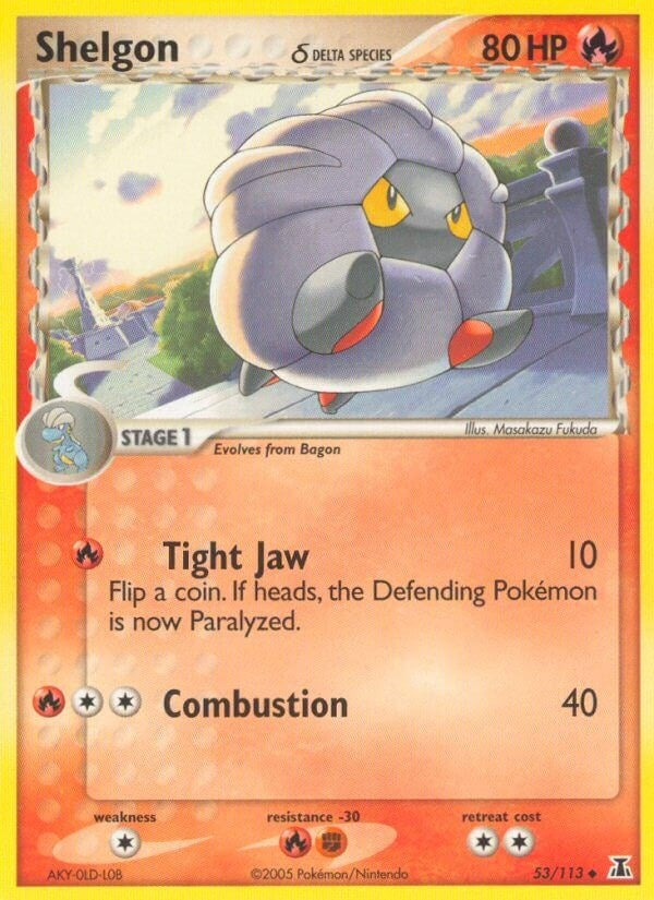 Image for Shelgon - 053/113 (Delta Species) (53/113) (DS) - Pokemon