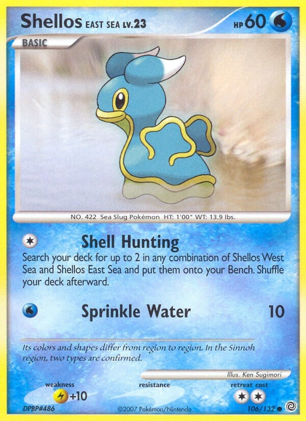 Image for Shellos East Sea (106/132) (SW) - Pokemon