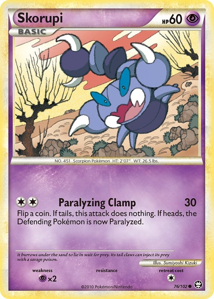 Image for Skorupi (76/102) (TM) - Pokemon
