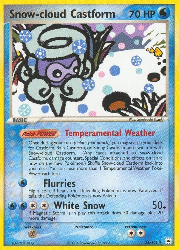 Image for Snow-cloud Castform (25/101) (HL) - Pokemon