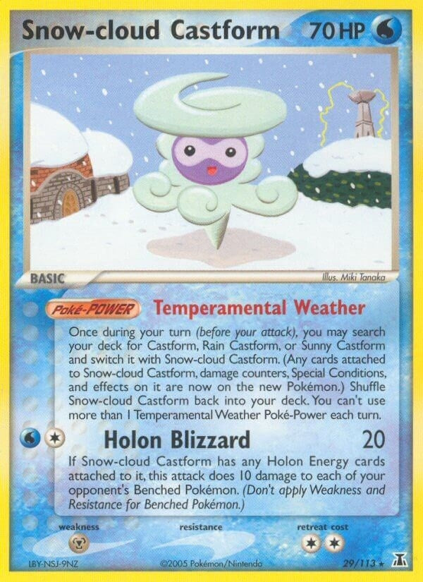 Image for Snow-cloud Castform (29/113) (DS) - Pokemon