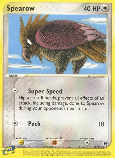 Image for Spearow (81/100) (SS) - Pokemon