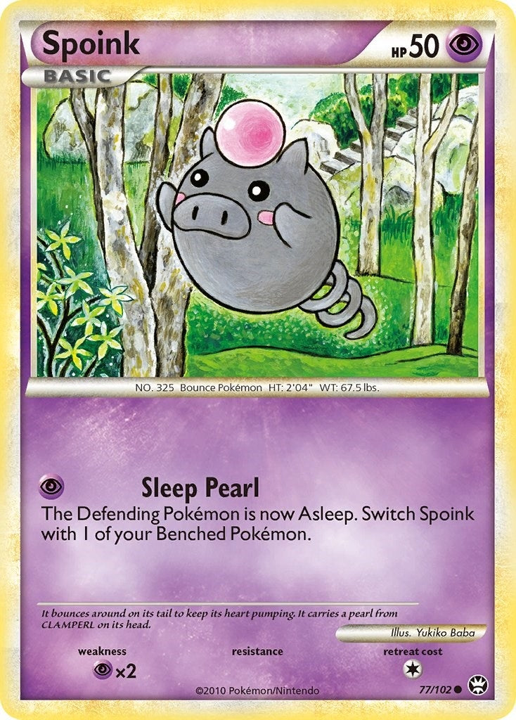 Image for Spoink (77/102) (TM) - Pokemon