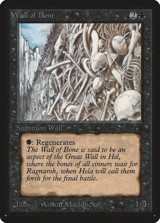 Image for Wall of Bone - Magic: The Gathering