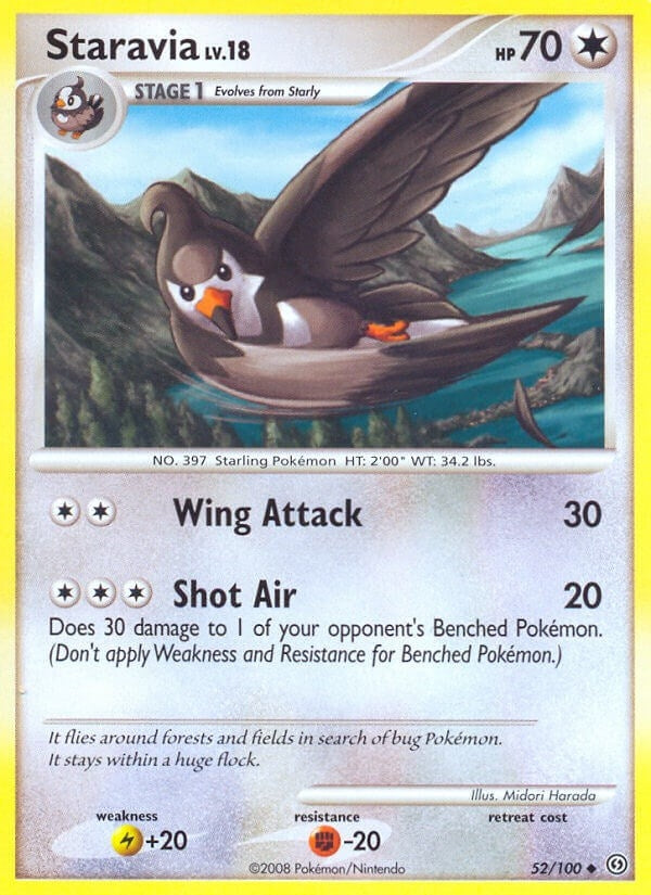 Image for Staravia (52/100) (SF) - Pokemon