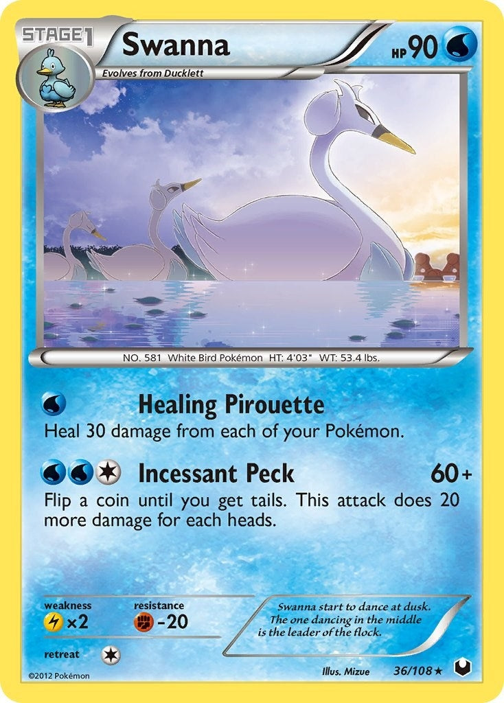 Image for Swanna (36/108) (DEX) - Pokemon