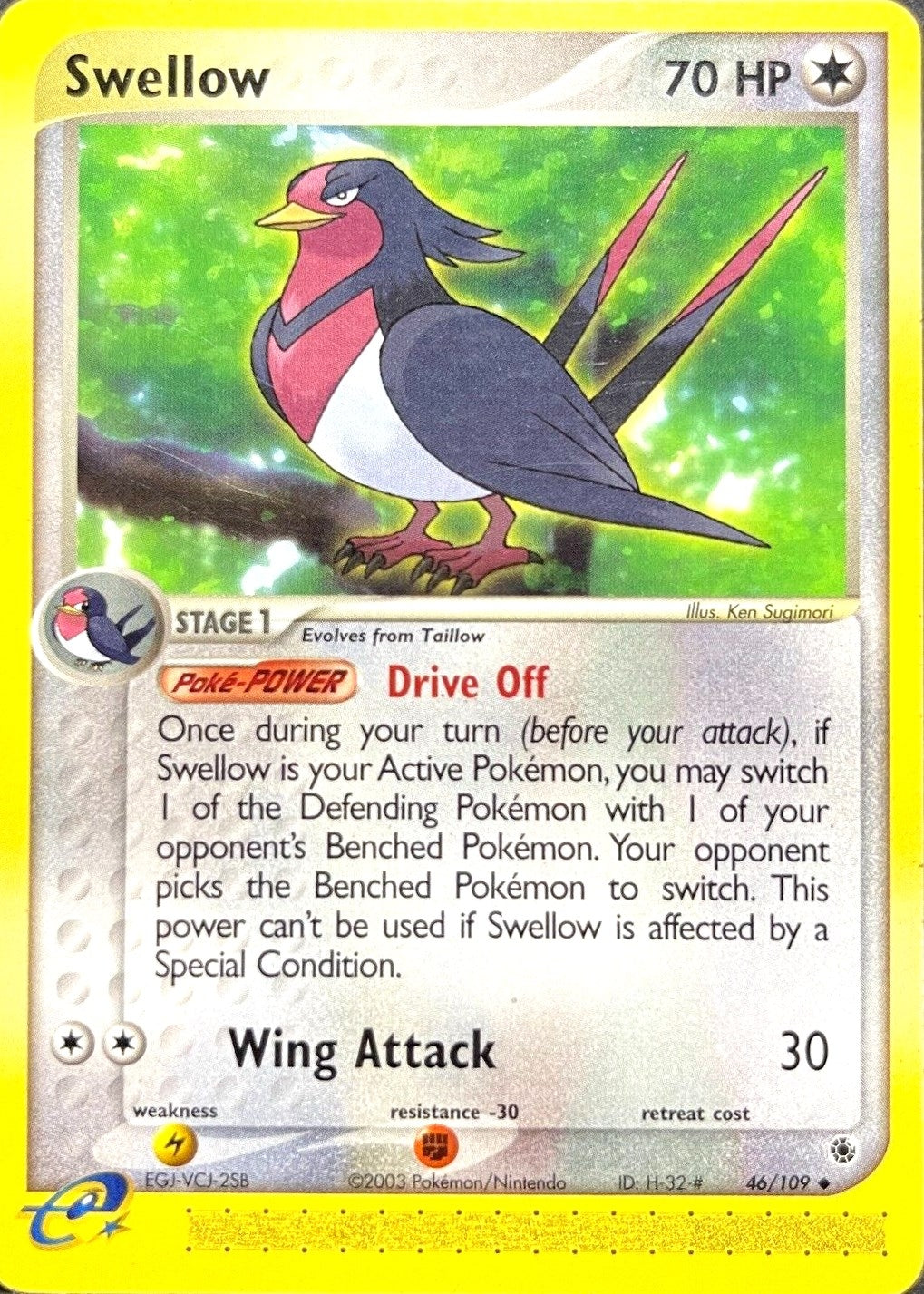 Image for Swellow (46/109) (RS) - Pokemon