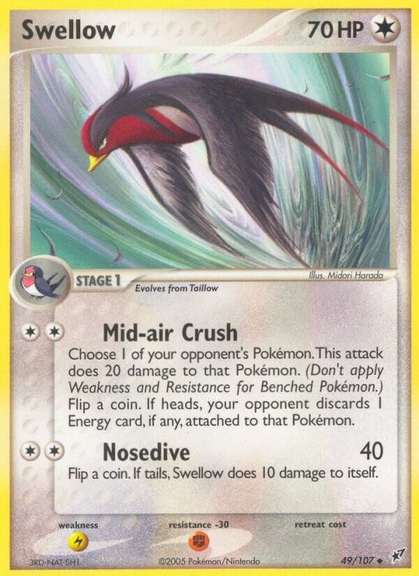 Image for Swellow (49/107) (DX) - Pokemon