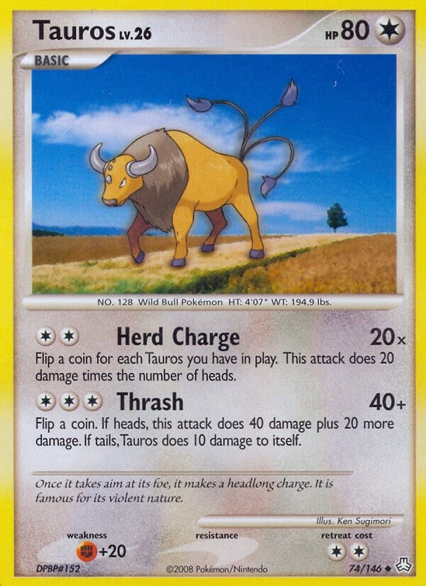 Image for Tauros (74/146) (LA) - Pokemon
