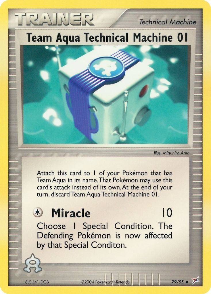 Image for Team Aqua Technical Machine 01 (79/95) (MA) - Pokemon