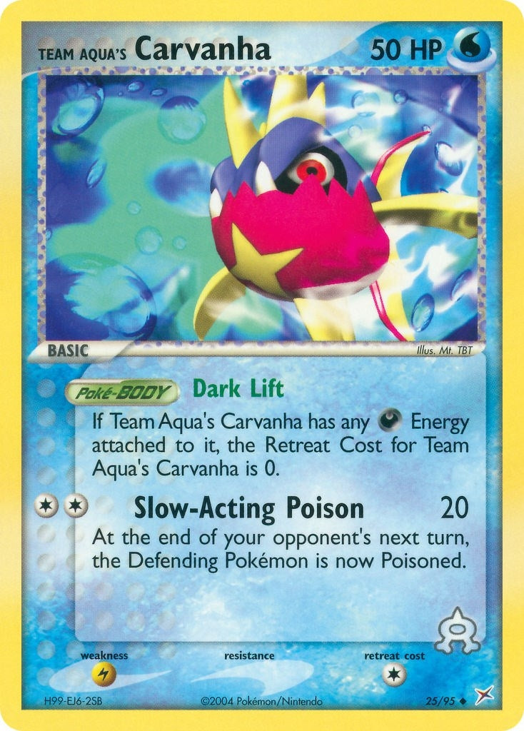 Image for Team Aqua's Carvanha (25/95) (MA) - Pokemon
