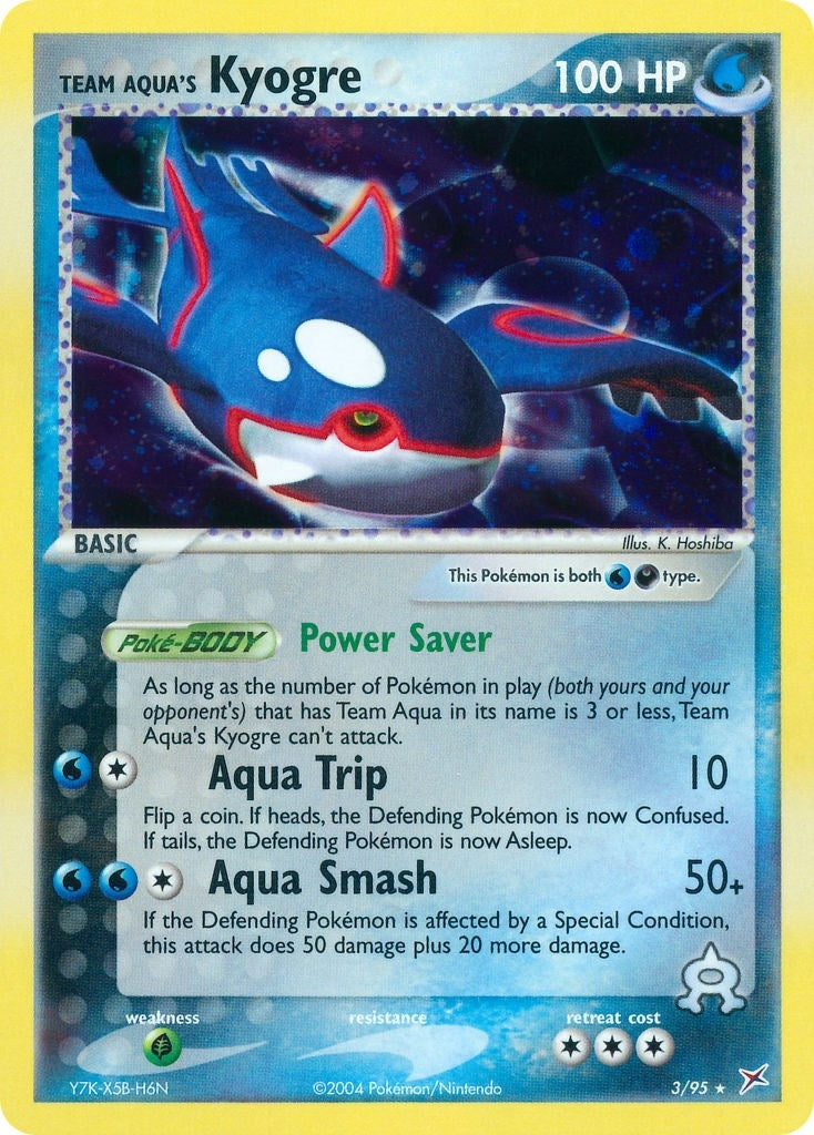 Image for Team Aqua's Kyogre (3/95) (MA) - Pokemon