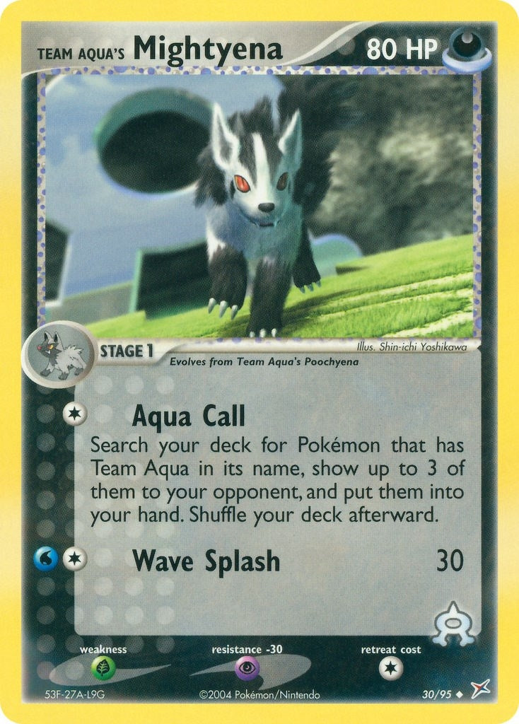 Image for Team Aqua's Mightyena (30/95) (MA) - Pokemon