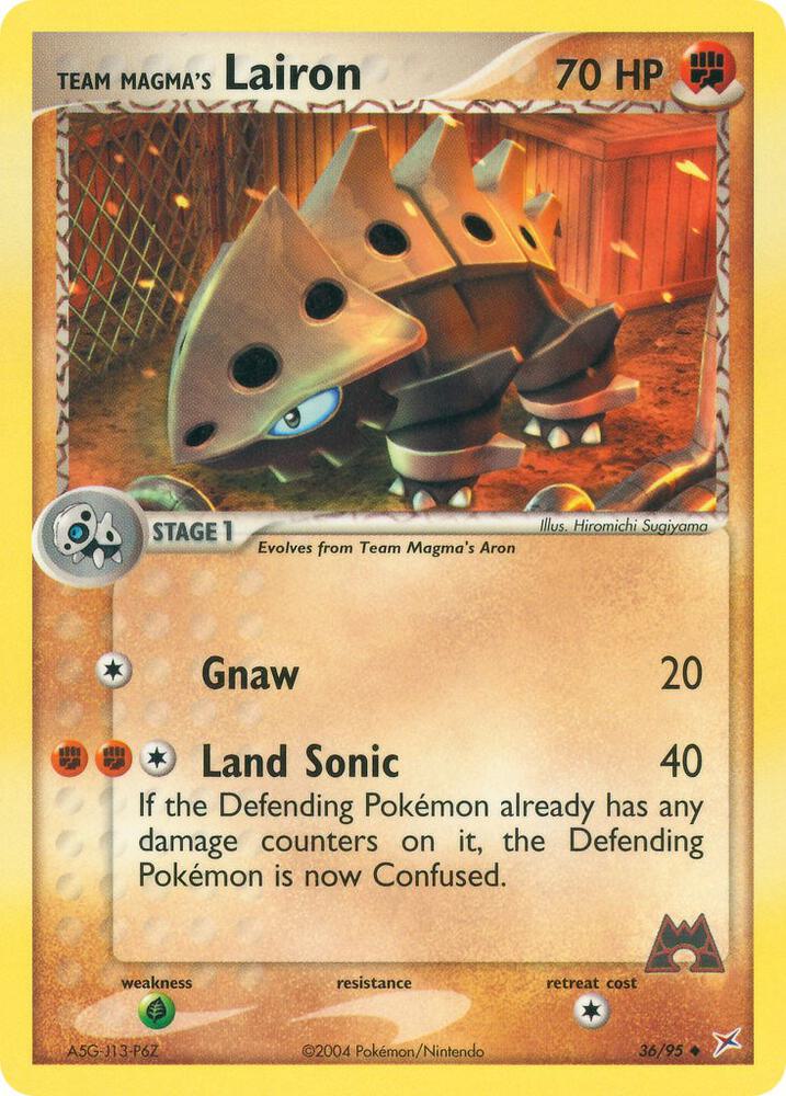 Image for Team Magma's Lairon (36/95) (MA) - Pokemon