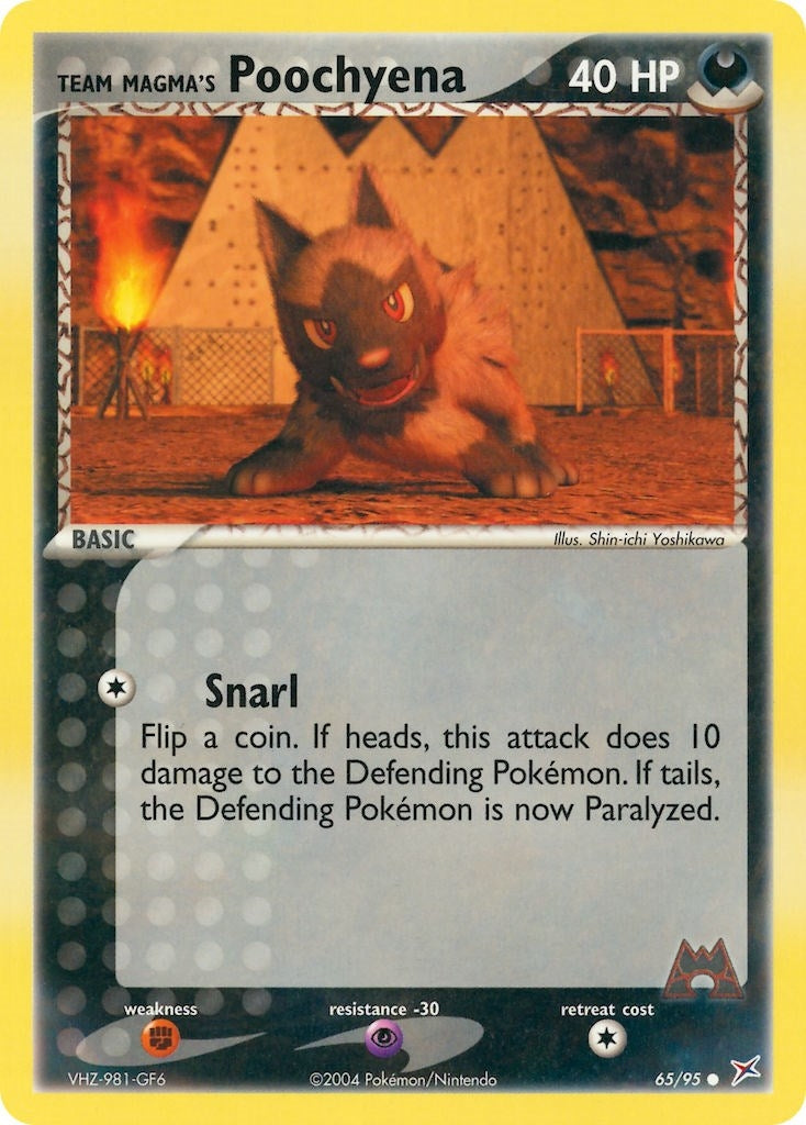 Image for Team Magma's Poochyena (65/95) (MA) - Pokemon