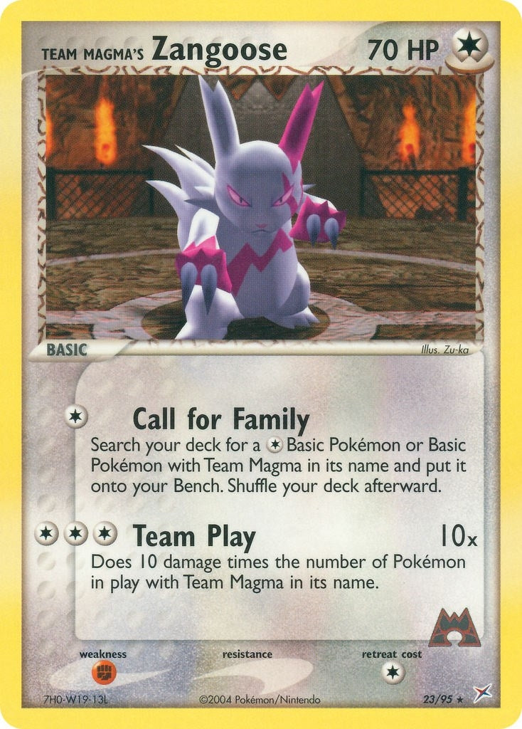 Image for Team Magma's Zangoose (23/95) (MA) - Pokemon