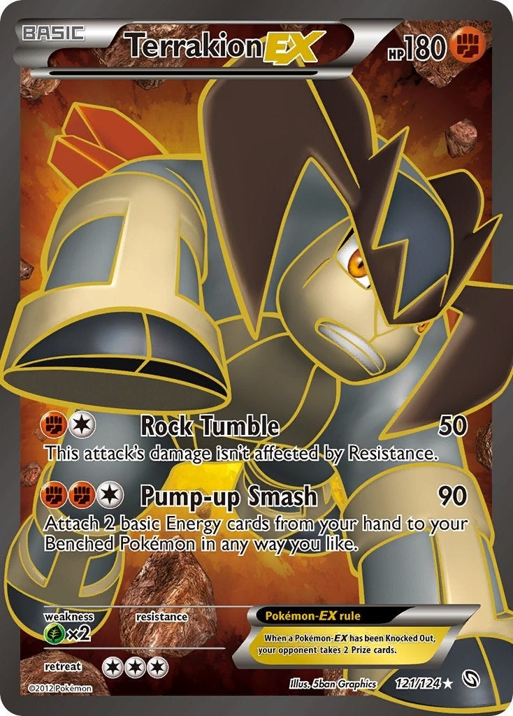 Image for Terrakion EX (121 Full Art) (121/124) (DRX) - Pokemon
