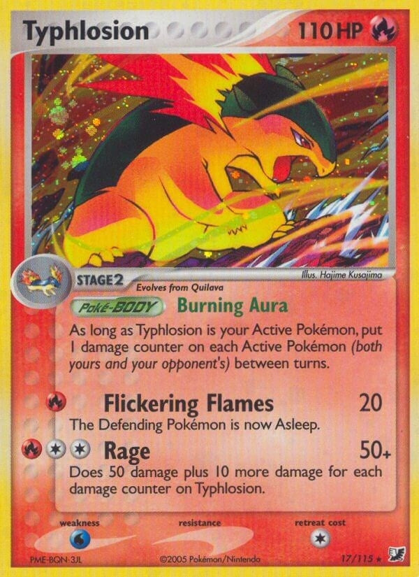 Image for Typhlosion (17/115) (UF) - Pokemon