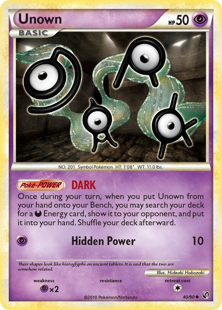 Image for Unown (40/90) (UD) - Pokemon