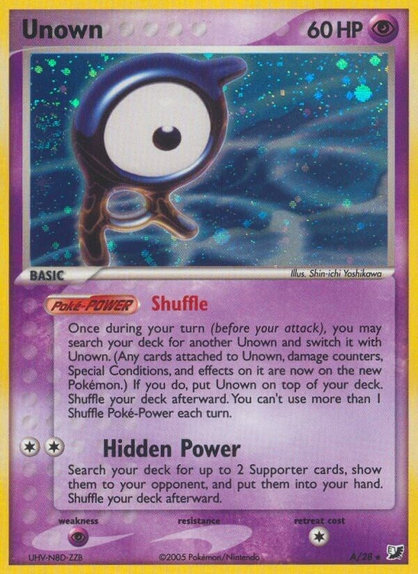 Image for Unown (A) (A/28) (UF) - Pokemon