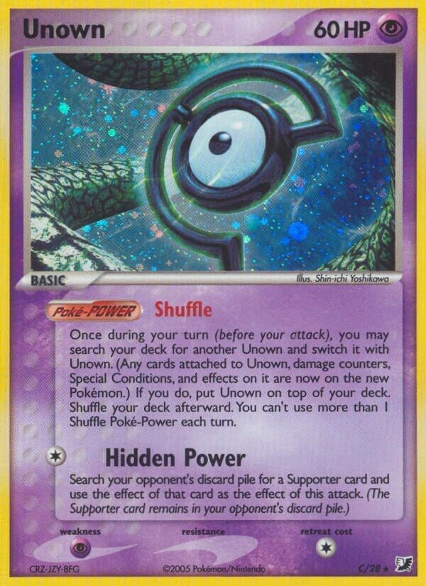 Image for Unown (C) (C/28) (UF) - Pokemon