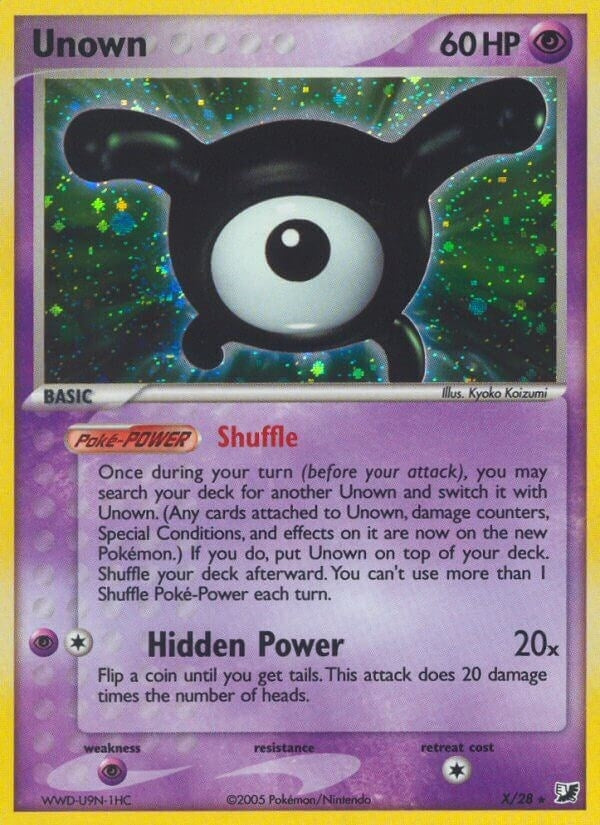 Image for Unown (X) (X/28) (UF) - Pokemon